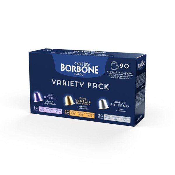 Caffè Borbone Variety Pack – 90 Aluminium-Kapseln