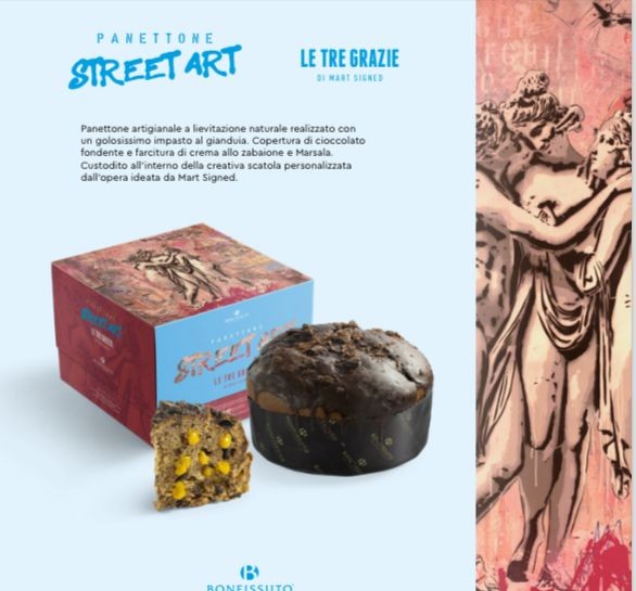 Panettone Bonfissuto Street Art Le Tre Grazie Limited Edition