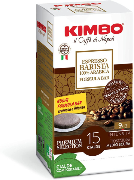 Kimbo Espresso Barista 100% Arabica Kaffeepads – 15 Stück